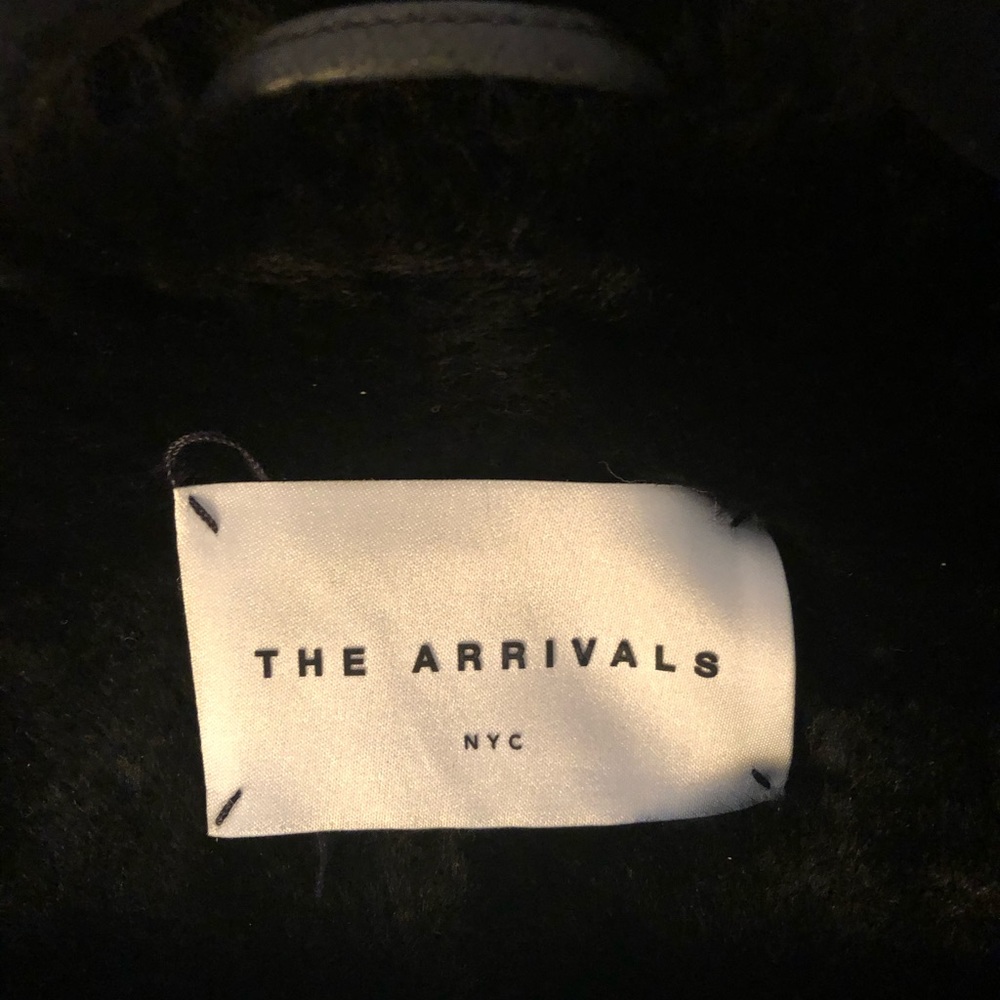 The Arrivals Black Shearling Biker Jacket for Women - Picture 5 of 5